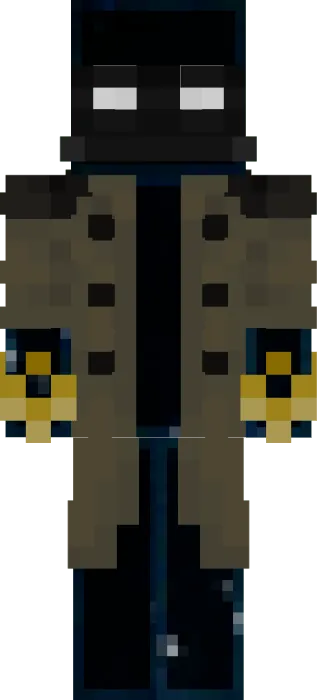 Pixelated celestial character in a coat.