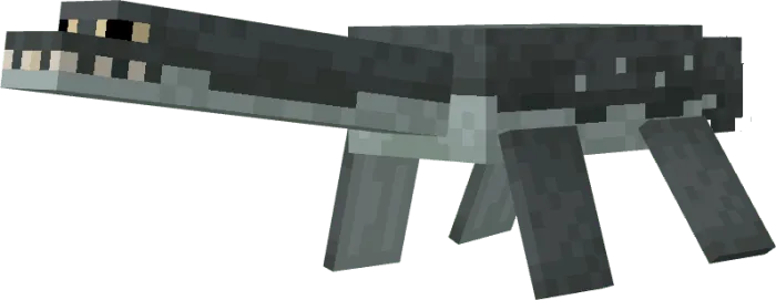 Blocky prehistoric marine reptile model
