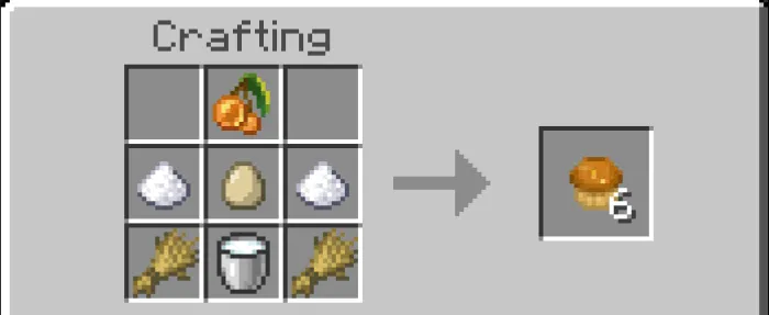 Berry muffin crafting recipe.