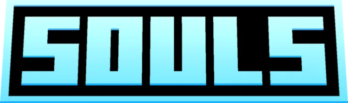 Text SOULS in blocky font