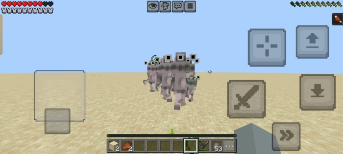 Alien mobs approaching in a desert scene.