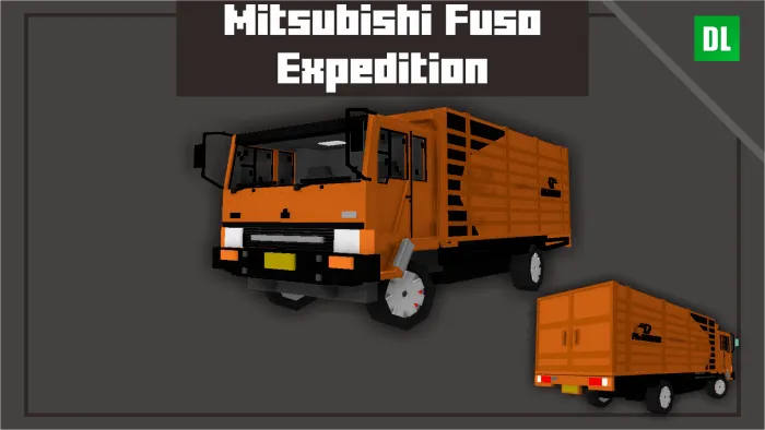 Orange Mitsubishi Fuso truck mod.