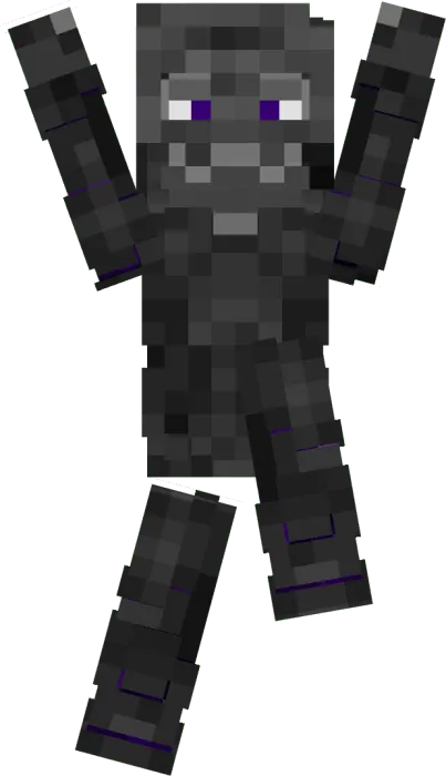 Dark elemental skin with purple eyes.