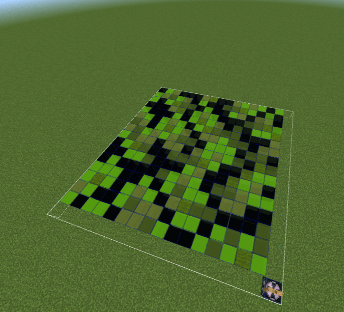 Leaf color palette template for giant tree build