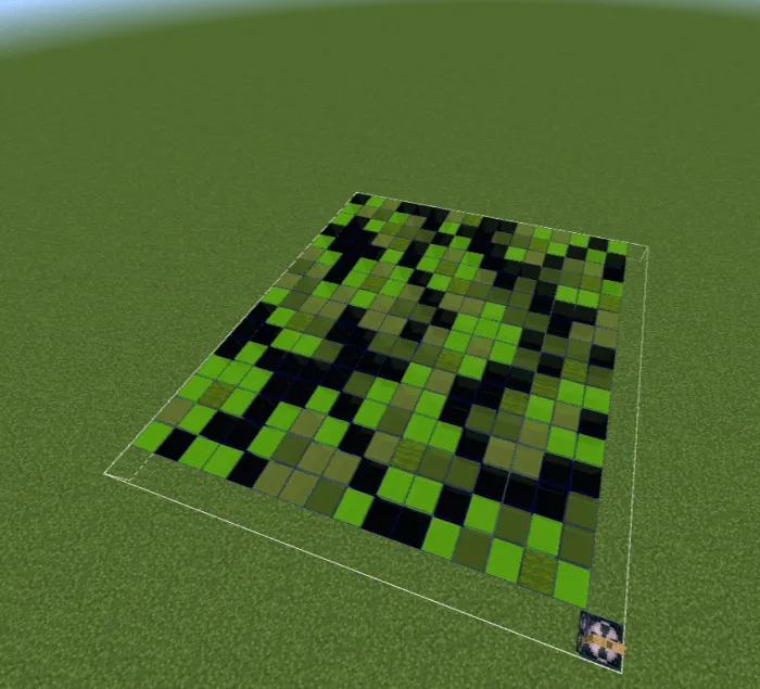 Leaf color palette template for giant tree build