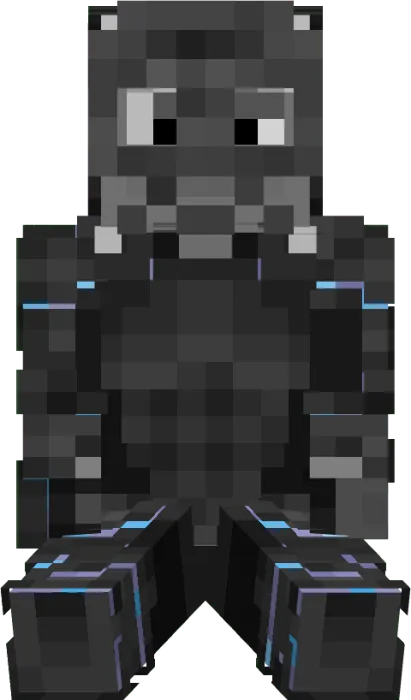 Dark elemental guardian character skin.