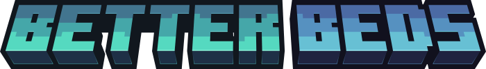 Better Beds 3D logo in blocky font.
