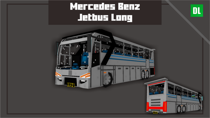 Jetbus Long mod vehicle in gray.