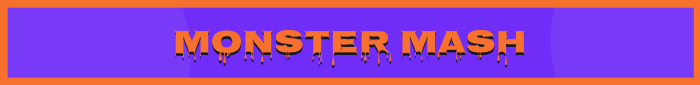 Monster Mash spooky banner