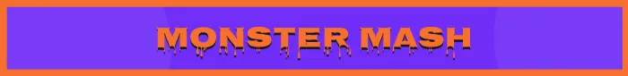 Monster Mash spooky banner