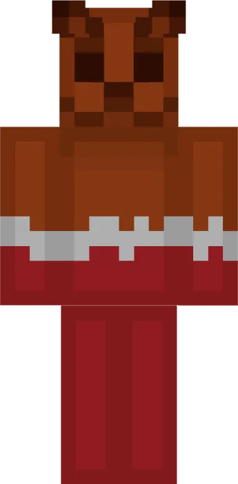 Chocolate and cherry gummy character skin