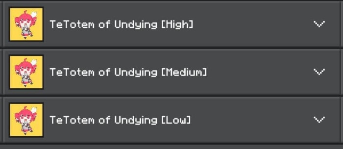 Chibi Kasane Teto totem texture options