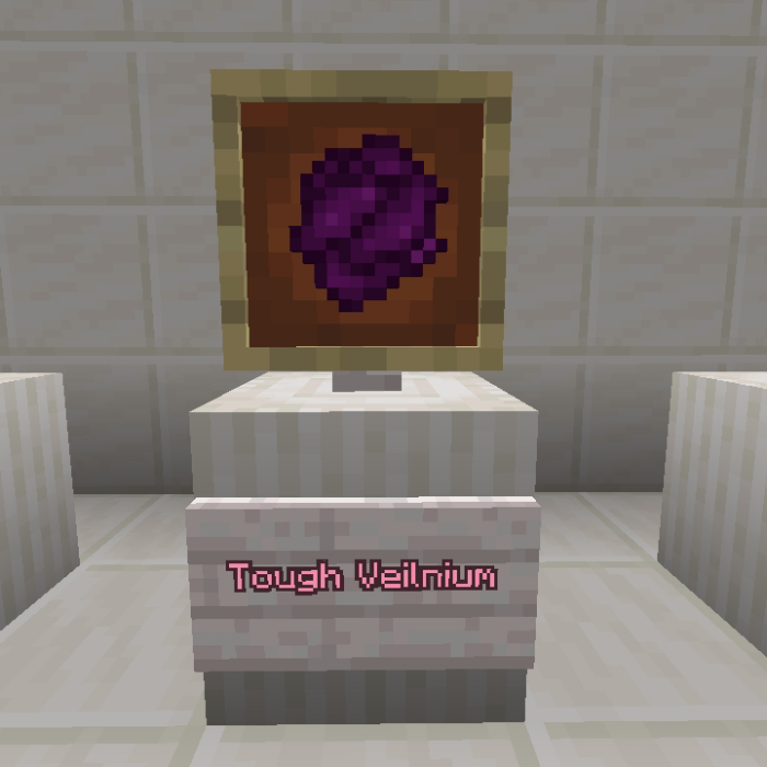 Purple Veilnium ore displayed.
