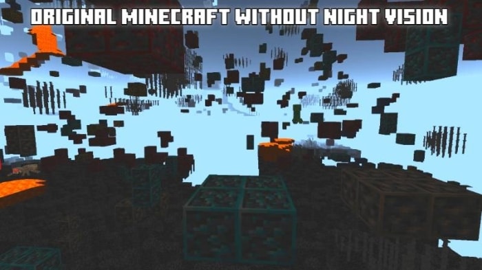 Ores visible through X-Ray texture pack.
