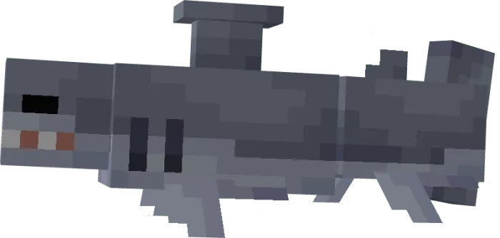 Blocky prehistoric sea creature model