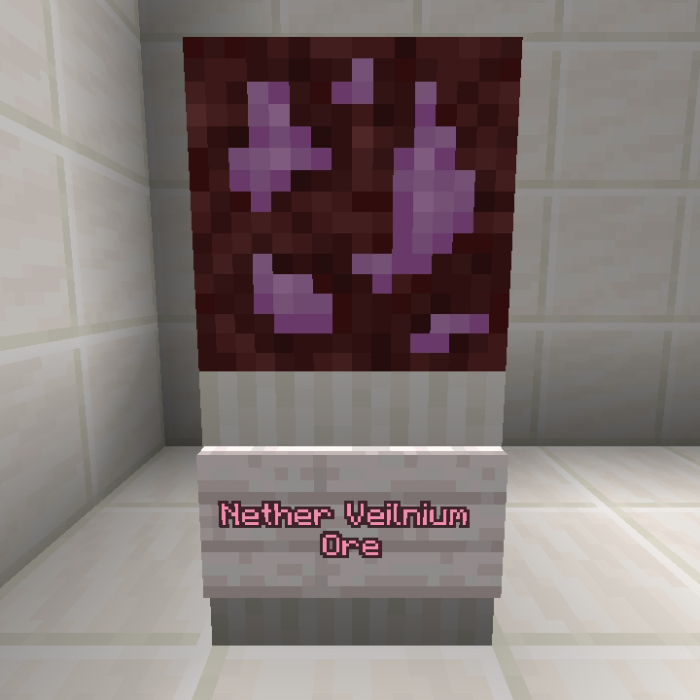 Nether Veilnium Ore block display.