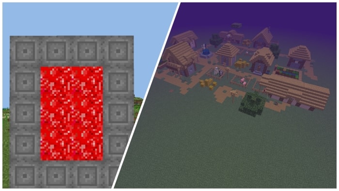 4x4 portal and village scene.