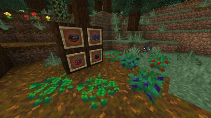 New biomes with berries and plants.