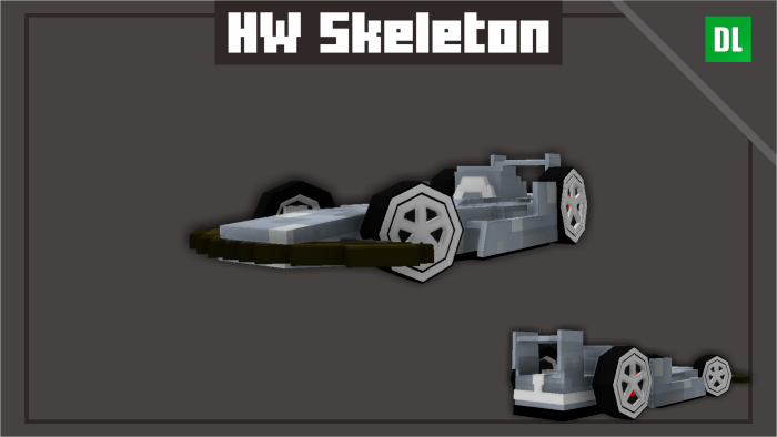 Hot Wheels Skeleton-themed car design.