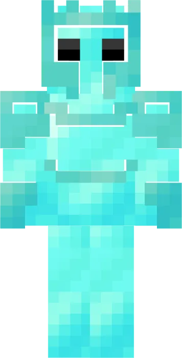 ALT Pixelated character in diamond armor
