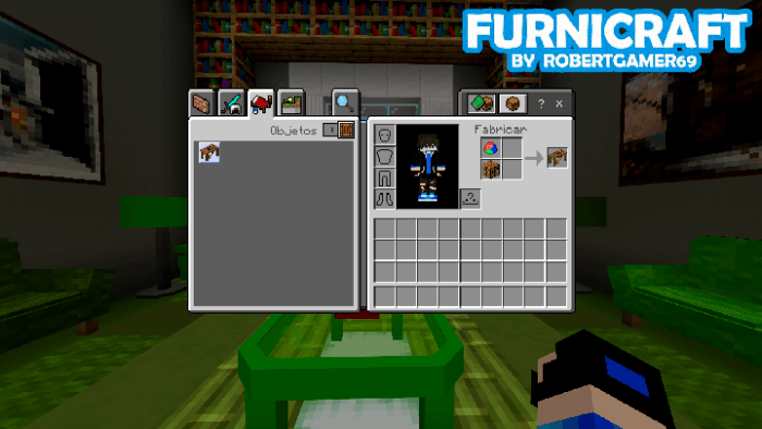 Furnicraft mod interface and furniture.