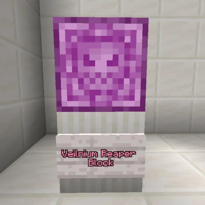 Purple Veilnium Reaper block display