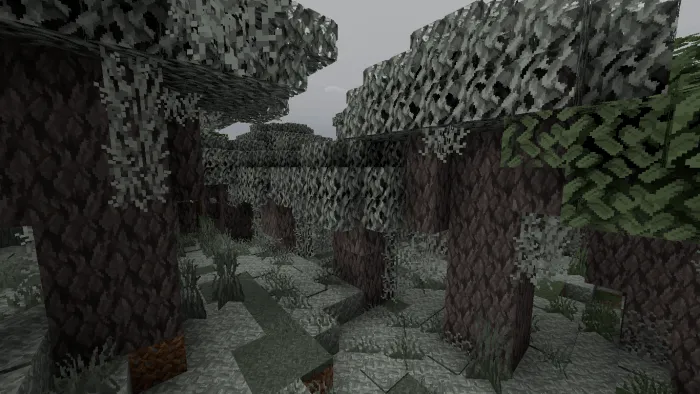 Dense forest with enhanced 32x textures