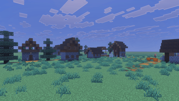 Screenshot showing an instant Taiga Village.