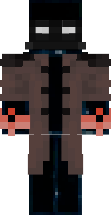 Celestial being in dark robe and gloves.