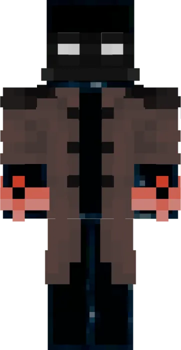 Celestial being in dark robe and gloves.