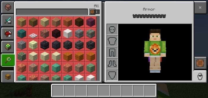 New UI icons with character armor display.