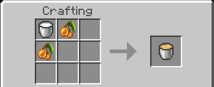 Crafting recipe for berry smoothie.