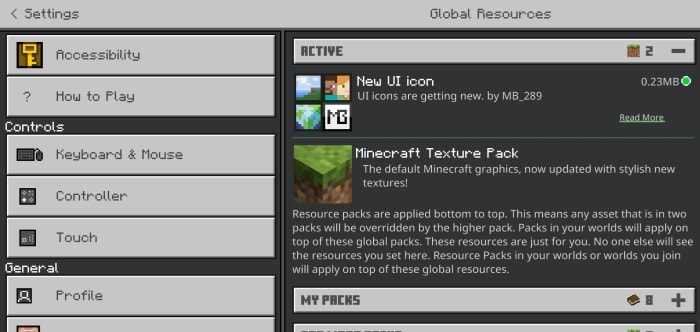 New Bedrock UI Icons Screenshot 6