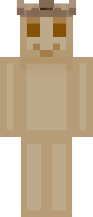 Beige gummy character with chocolate horns