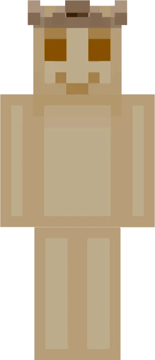 Beige gummy character with chocolate horns
