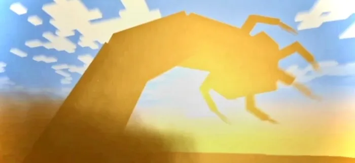 Giant worm creature bursts from the ground