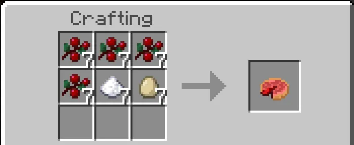 Crafting berry pie with sugar and egg.