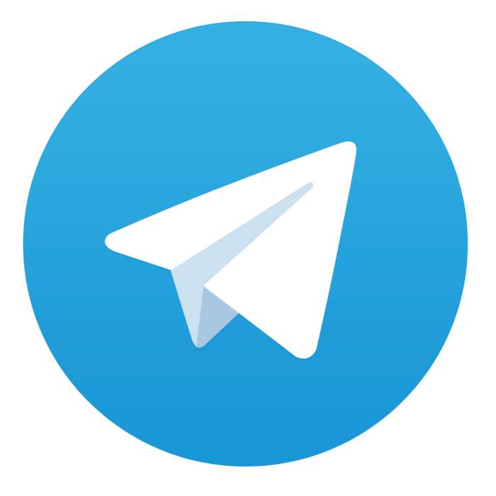 Telegram logo icon.