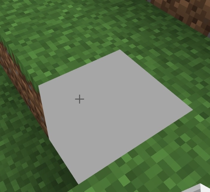 White outline highlights selected block