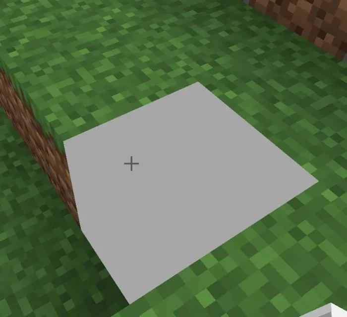 White outline highlights selected block