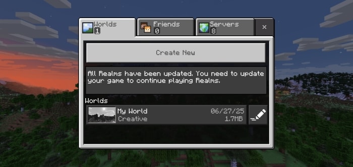New Bedrock UI Icons Screenshot 2