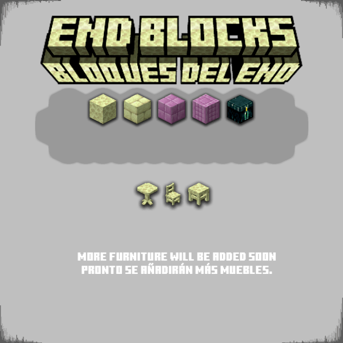 End blocks and furniture preview.