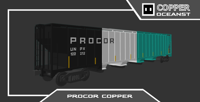 Cargo train car with PROCOR livery.