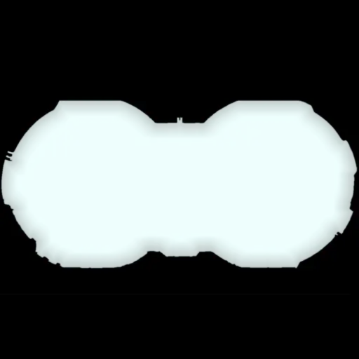 Glowing cyan sci-fi texture update icon