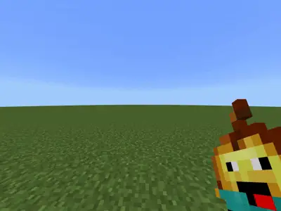 Silly golden item with a derpy face