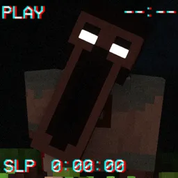 Distorted creature with glowing white eyes