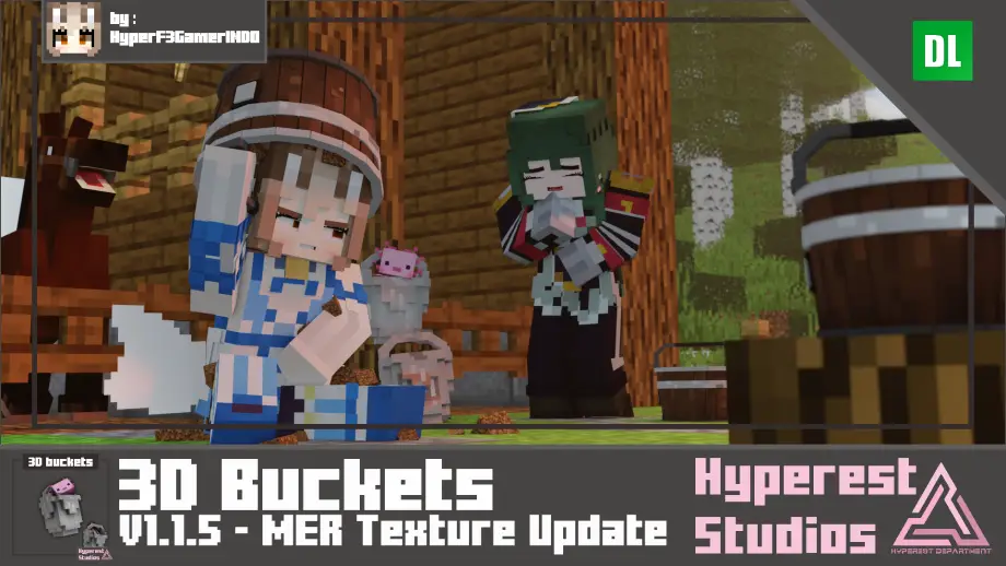 Thumbnail: 3D Buckets | v1.1.5 MER Texture Update