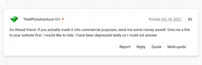 Forum comment about using the dragon mod.