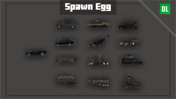 Rusted wasteland vehicles selection grid
