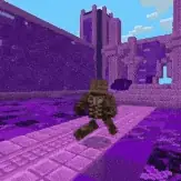 Armored boss stands in a mystical fortress.